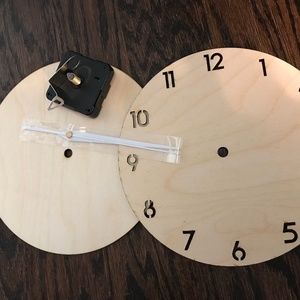 Clock Kit Project. DIY. Laser cut clock components for your own clock build.